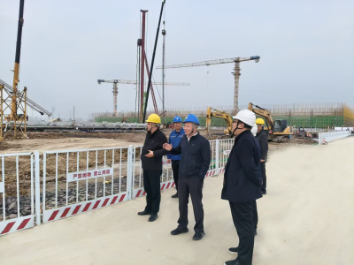 迪爾集團總裁谷海軍到兗州熱電項目檢查指導工作 &nbsp;